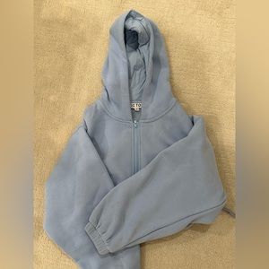 Zip up crop hoodie